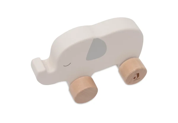 Éléphant en bois à rouler - Image 2