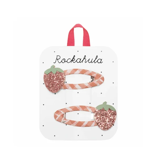 Ensemble barrettes Fraise