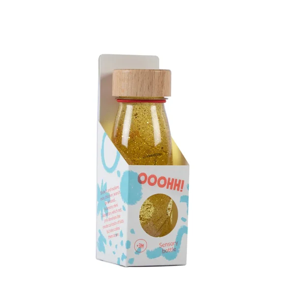 Bouteille sensorielle Or Paillettes