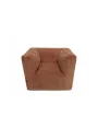 Fauteuil Velours Pouf Enfant Corduroy - Caramel