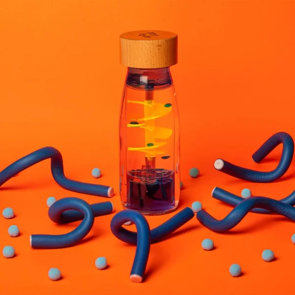 Bouteille sensorielle Spirale bleue - Image 3