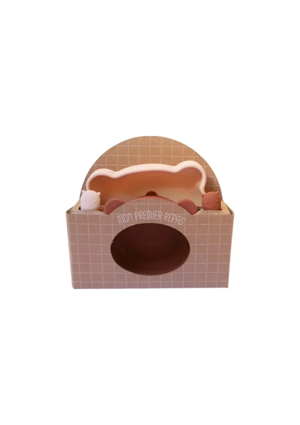 Coffret premier repas bébé silicone