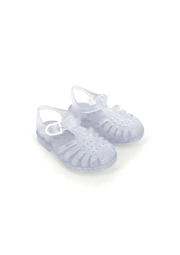 Sandales Méduse Argent Pailleté