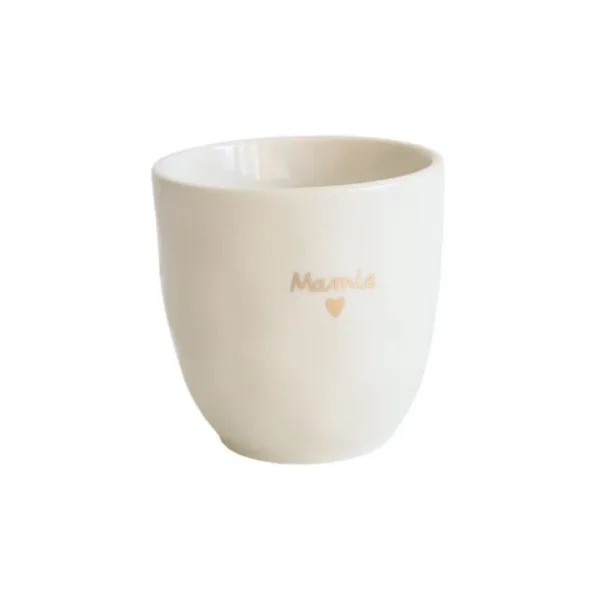 Tasse à café "Mamie" coeur doré en céramique