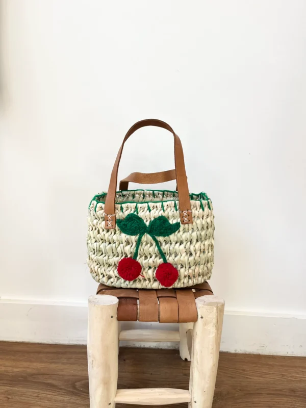 Panier artisanal - Cerise