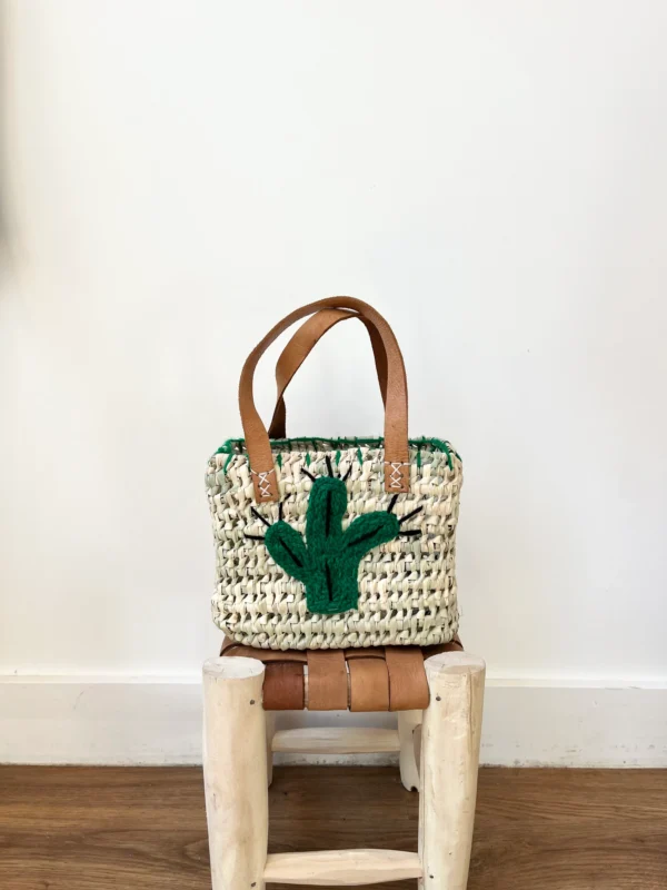 Panier artisanal - Cactus