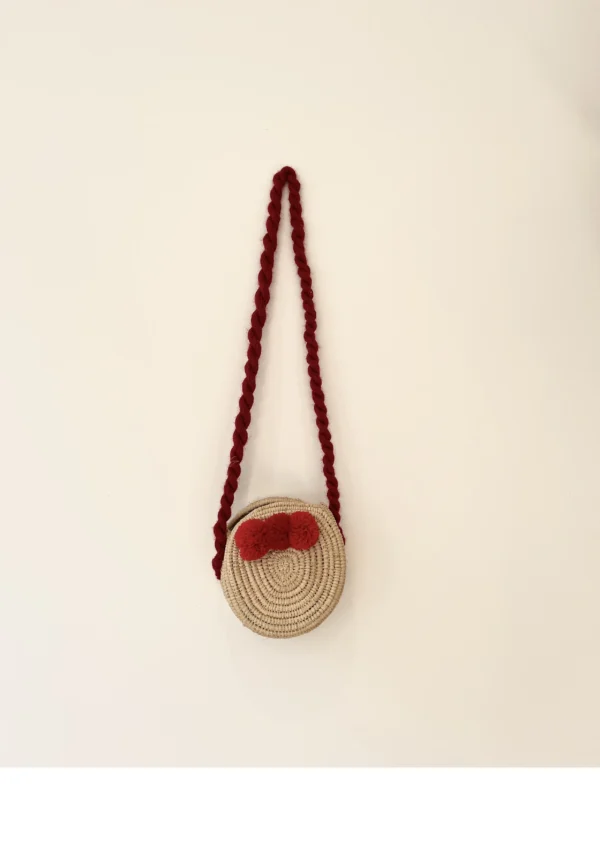 Sac pompon - Rouge