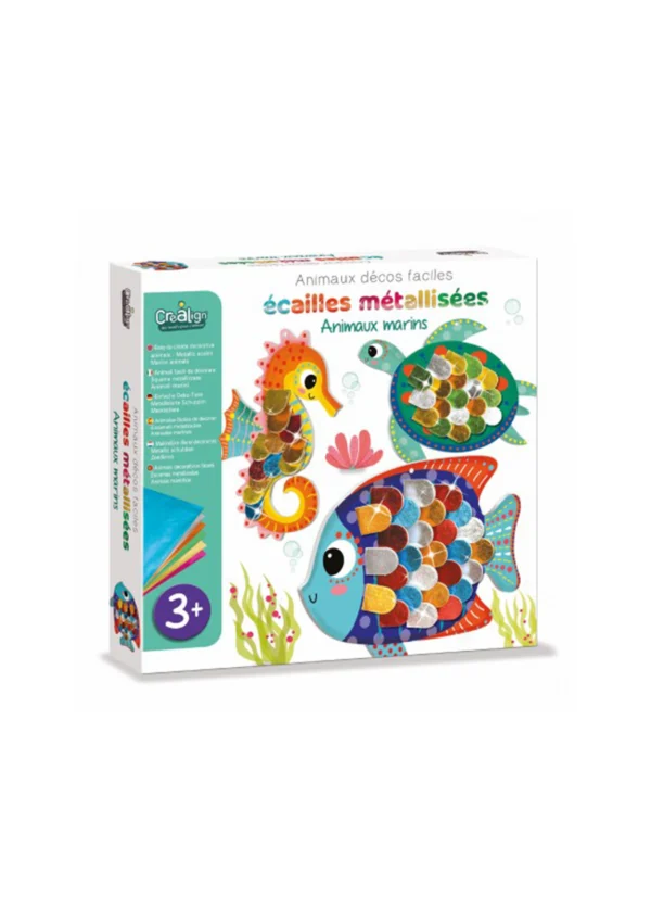 Ecailles métallisées "Animaux marins"