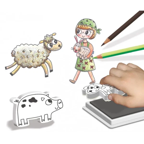 Personnage à tamponner "Ma petite ferme" - Image 2