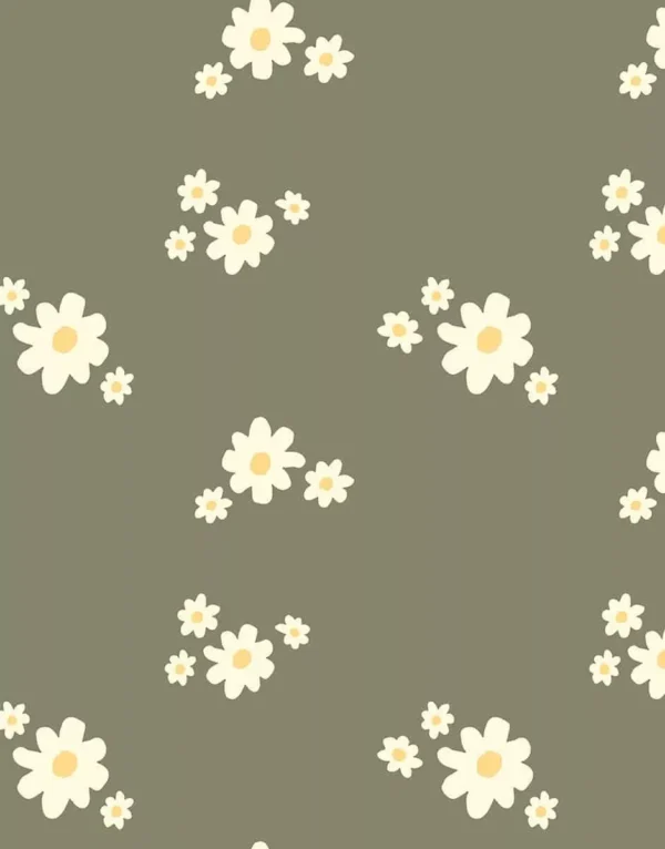 Robe Daisy et son headband en coton Marguerites 34/37 cm - Image 2