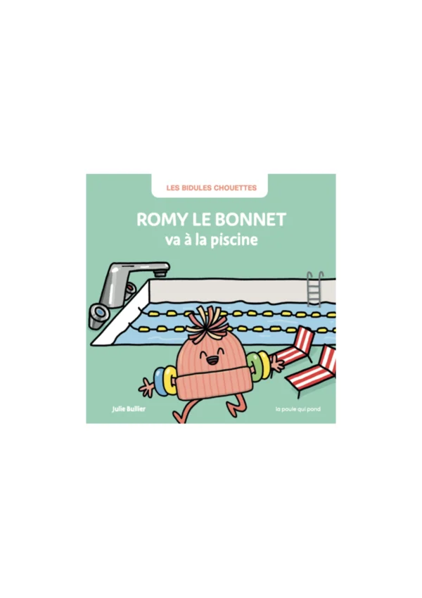 Romy le bonnet va à la piscine