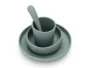 Set de table en silicone pour enfants vert - 4 pièces